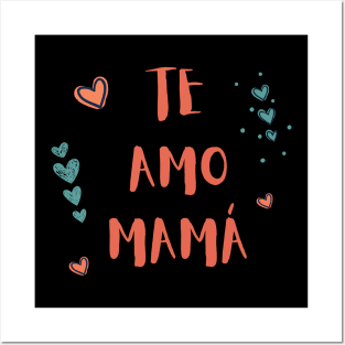 Te Amo Mamá Minimalist Posters and Art